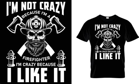 firefighter T-Shirt design 22997467 Vector Art at Vecteezy