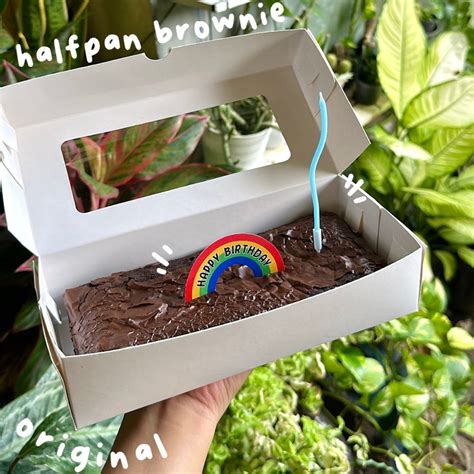 Jual HALFPAN BROWNIE FUDGY BROWNIES PANGGANG Uk 20x10cm Shopee