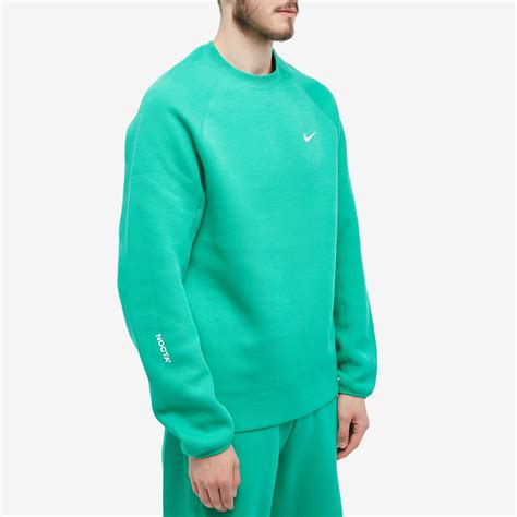 Nike X Nocta Tech Fleece Crew Sweat Stadium Green And Sail End Us