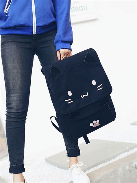 Finegina Japanese Cute Cat Paw College Backpacks