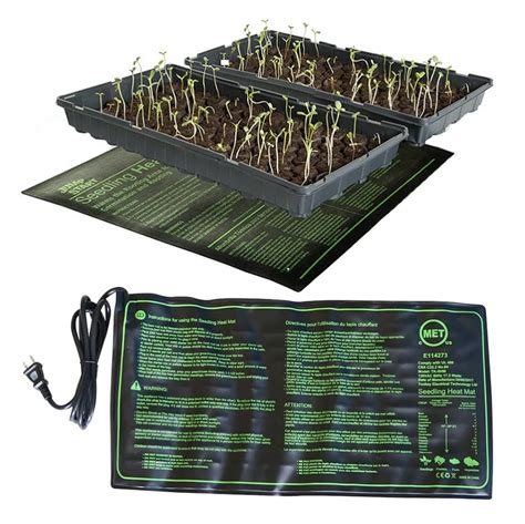 Seedling Heating Mat 50x25cm Waterproof Plant Seed Germination Propagation Clone Starter Pad