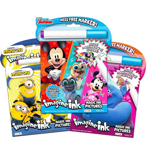 Imagine Ink No Mess Coloring Book Super Set Bundle Includes No Mess