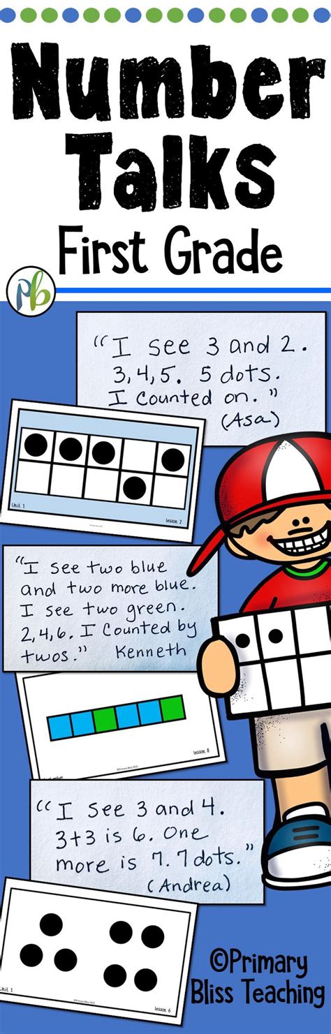 First Grade Number Talks Yearlong Bundle For Classroom And Distance Learning Number Talks