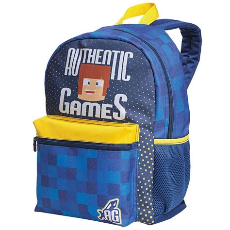 Mochila Escolar De Al As Authentic Games Minecraft M