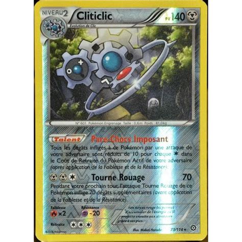 Carte Pokémon 73 114 Cliticlic 140 PV HOLO REVERSE XY Offensive