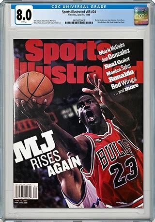 Cgc Certified Sports Illustrated Paired With Jordan Jersey In Sothebys