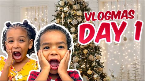 Vlogmas Day 1 Our New Tree Youtube