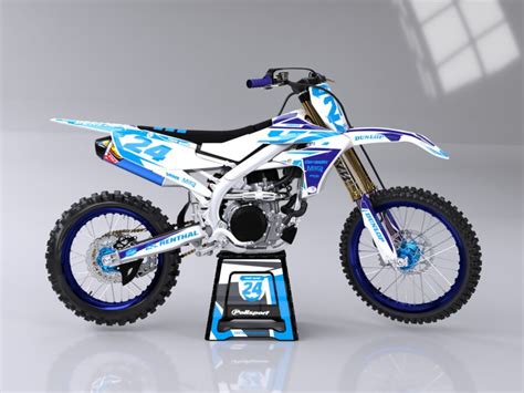 Enrage BL WH Series Yamaha YZ YZF WR Graphics Kit Custom MX The