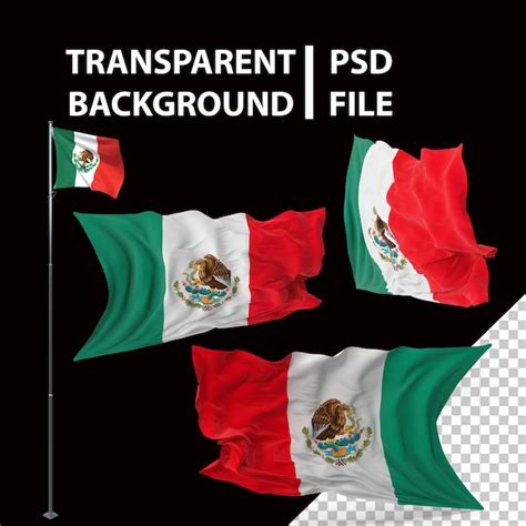 Bandera De M Xico Png Archivo Psd Premium