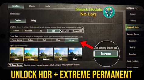 Unlock Hdr Extreme Graphics In Bgmi Best Magisk Module Bgmi