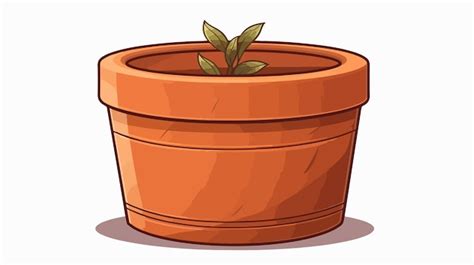 Une Illustration De Dessin Anim D Un Pot En Terre Cuite Avec Une