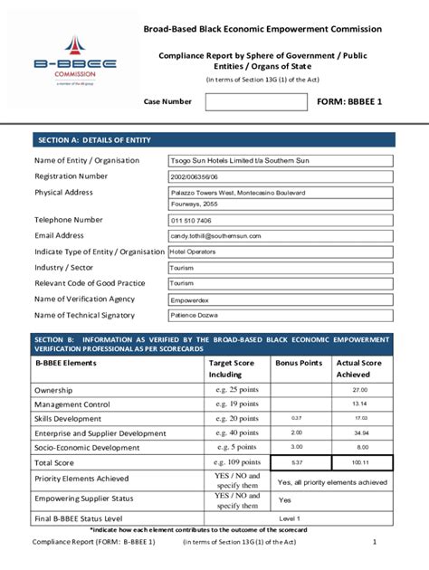 Fillable Online B Bbee Regulations Form B Bbee 1 Schedule Forms To Fax Email Print Pdffiller