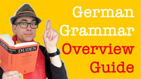 German grammar guide: topics you need to know (with key terms)