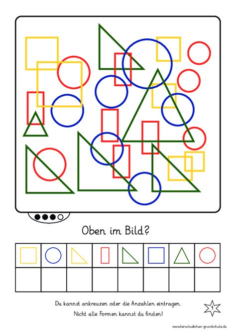 Formen im Bild finden 2 pdf Lernstübchen