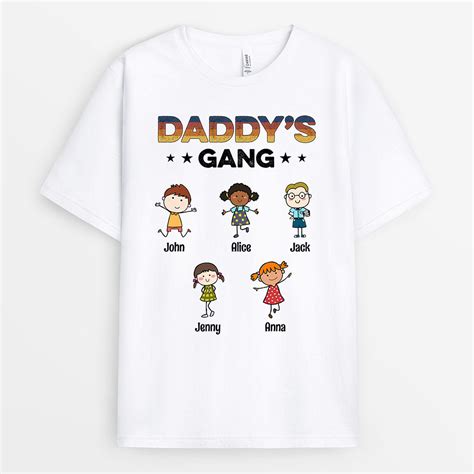 Grandads Gang Personalised Ts T Shirts For Grandaddad Custom