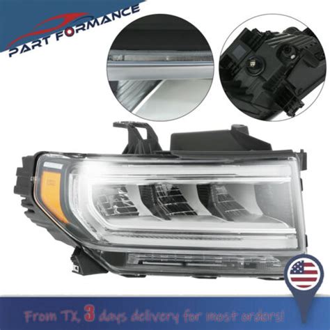 For 2020 2023 Gmc Acadia Full Led Headlight Headlamp Passenger Right Side Rh Ebay