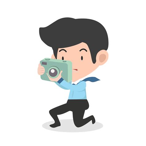 businessman take a photograph with digital camera 673417 Vector Art at ...