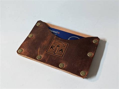 Minimalist Card Wallet Distressed Leather Minimalist Card Sleeve