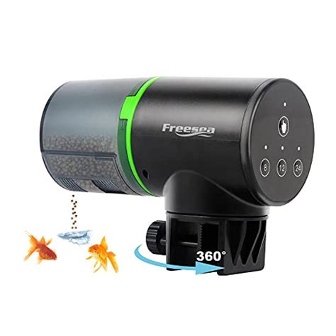 FREESEA Aquarium Automatic Fish Feeder: Vacation Timer Feeder for Fish Tank Electric Adjustable ...