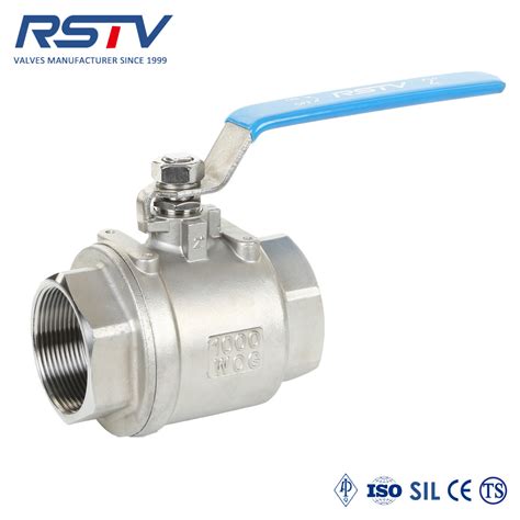 2 Piece Ball Valve Thread End Stainless Steel 304ss 316ss China 2