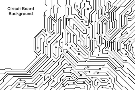 Abstract Futuristic Circuit Board Technology Background Circuit Board