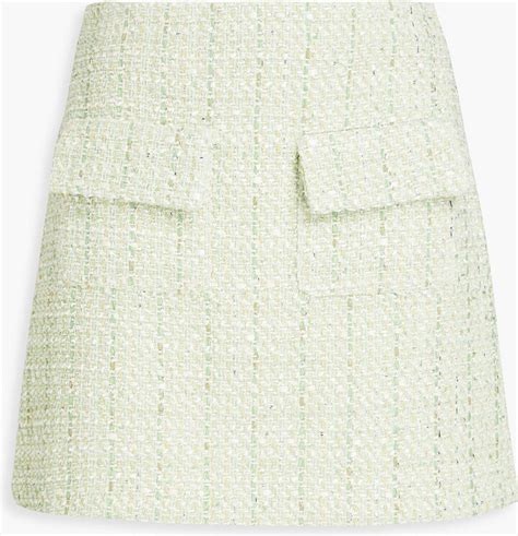 Maje Metallic Boucl Tweed Mini Skirt Shopstyle