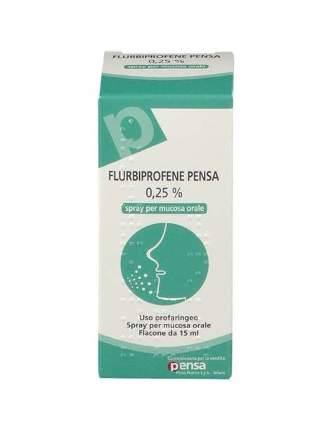 Flurbiprofene Pensa Spray Mucosa Orale 15 Ml 0 25