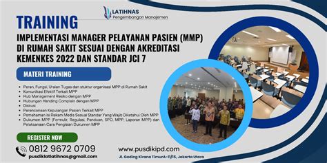 Bimtek Training Mmp Manager Pelayanan Pasien Di Rumah Sakit Sesuai