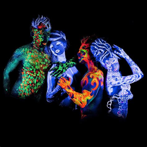 Neon Nights Uv Licht Bodypainting Schminke Schwarzlicht K Rperfarbe