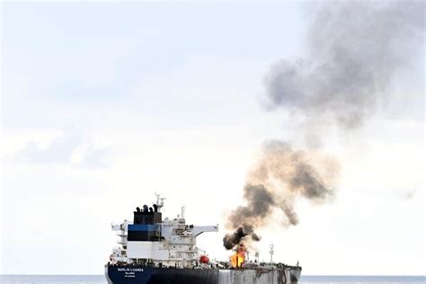 Crews Safe Fire Extinguished On British Oil Tanker After Houthi Rebel