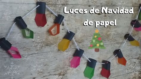 Foquitos De Papel Guirnalda Navide A Youtube