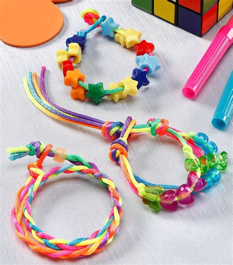 Rainbow Bracelets Pony Bead Crafts Bead Crafts Diy Rainbow