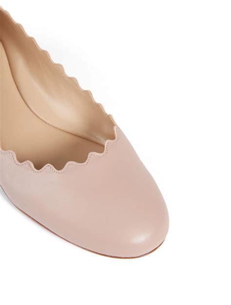 Chlo Lauren Leather Scalloped Ballet Flats Holt Renfrew Canada