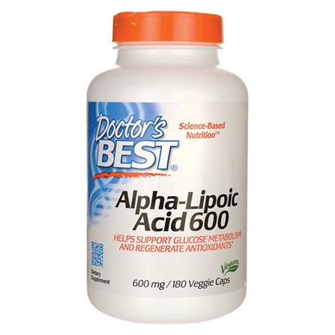 Альфа-липоевая кислота 600 мг 180 капс. Doctor's Best