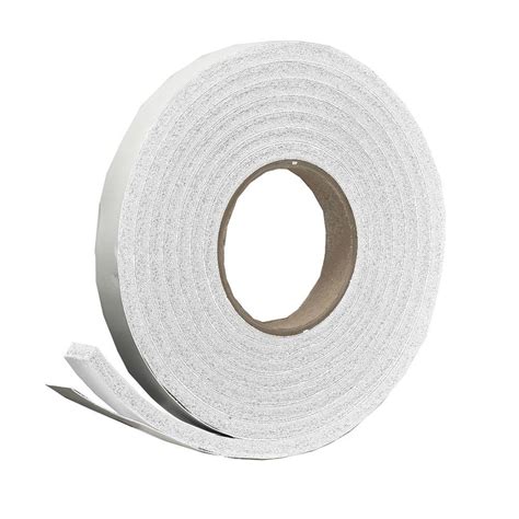 Frost King E O 3 4 In X 7 16 In X 10 Ft White High Density Rubber Foam Weatherstrip Tape