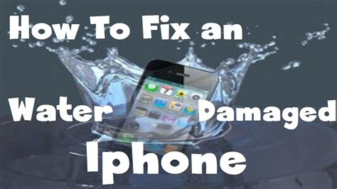 Way To Fix A Water Damaged Iphone S Or Any Device Hd Youtube