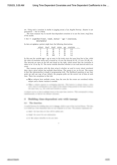 SOLUTION: "Unraveling Dynamics: Harnessing Time-Dependent Covariates ...