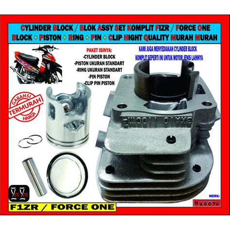 Jual Cylinder Block Blok Assy Set Komplit Fizr Force One Block