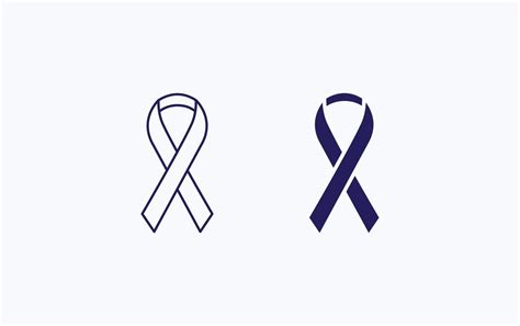 Cancer ribbon Vector illustration icon 15756253 Vector Art at Vecteezy