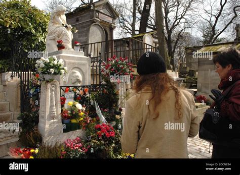 Das Grab Von Frédéric Chopin Im Friedhof Pere Lachaise Paris