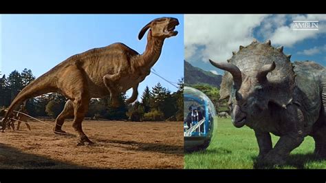 Jp Triceratops Parasaurolophus Sound Effects Youtube