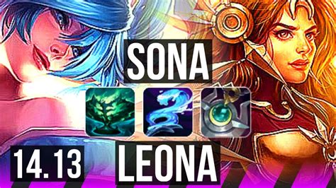 Sona And Kaisa Vs Leona And Ezreal Sup Rank 2 Sona 2200 Games Euw