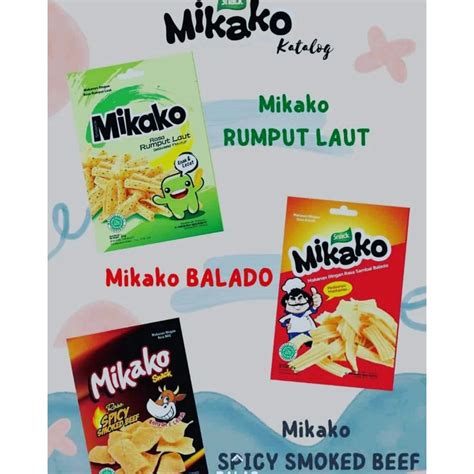 Jual Mikako Snack Aneka Rasa Netto Bks X Gr Shopee Indonesia