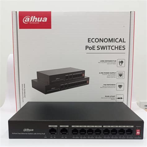 Jual Dahua DH-PFS3010-8ET-65 - 8 Port PoE + 2 Port Uplink | Shopee ...