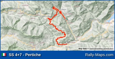 SS 4 7 Pertiche Stage Map Rally 1000 Miglia 2021 CIAR Rally