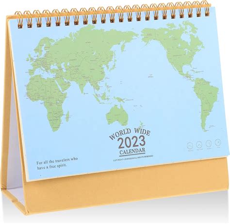 Toyvian Office Calendar Small Desk Calendar 2023 Standing Desktop