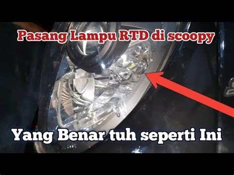 Pasang Lampu Rtd Di Scoopy Yang Benar Tuh Seperti Ini Youtube