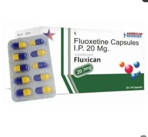Fluoxetine 20 Mg Capsule At ₹ 200stripe Antidepressant Pill In