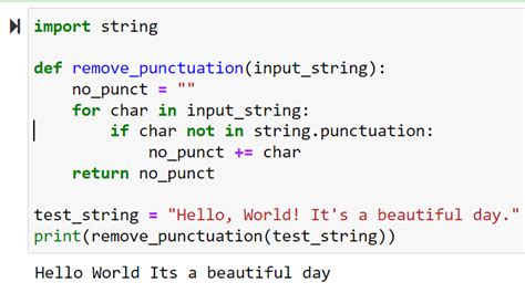 Ways To Remove Punctuation From String In Python