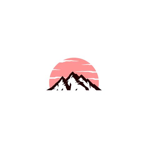 mountain logo design, mountain view logo 19521142 Vector Art at Vecteezy